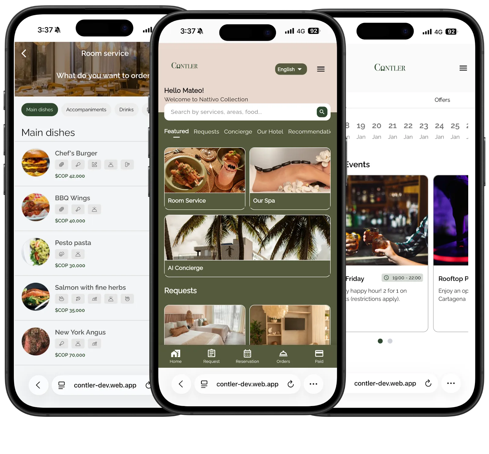 Preview Hotel Apps Mobile App mockups